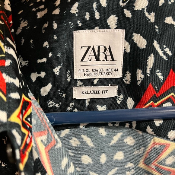 Men’s Zara lightning bolt print shirt-Size XL - Picture 2 of 3